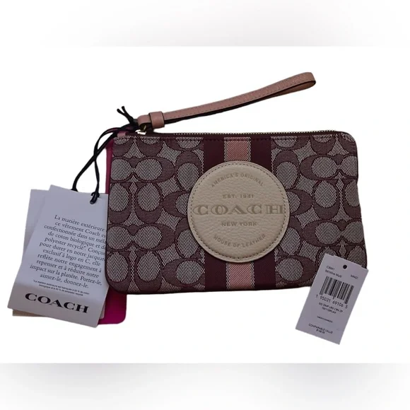 Coach wristlet NWT color wine/multi - Picture 1 of 2